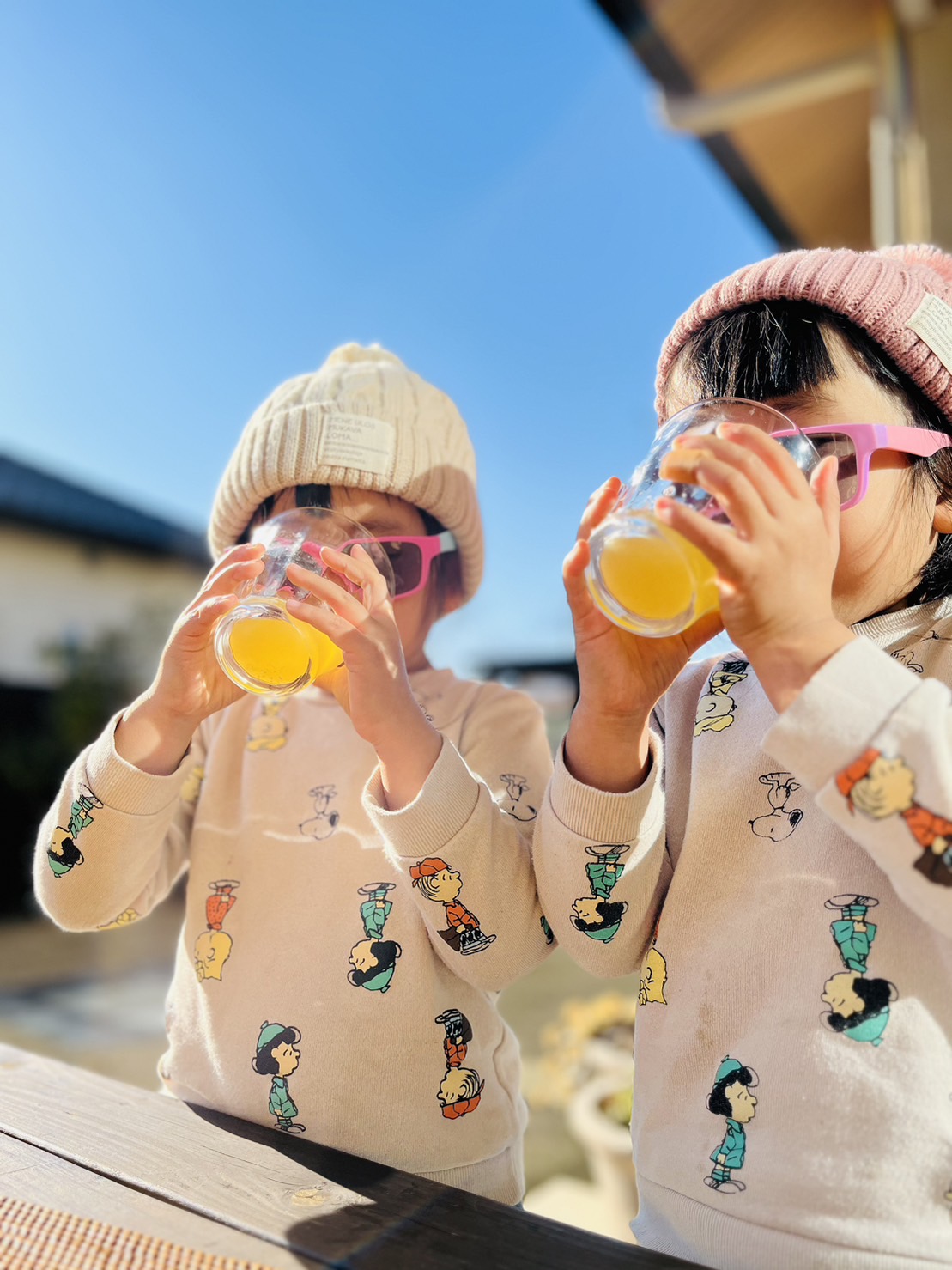 子どもたちと自家製ジュース作り